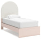 Cama con paneles tapizados Wistenpine