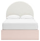 Cama con paneles tapizados Wistenpine