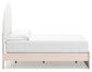 Cama con paneles tapizados Wistenpine
