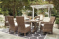 Mesa de comedor para exteriores Beachcroft y 6 sillas