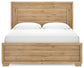Cama con paneles Galliden y tocador con espejo