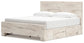 Cama con paneles Lawroy y almacenamiento