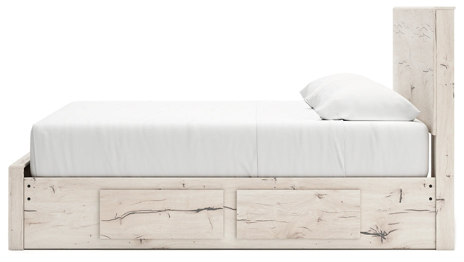 Cama con almacenamiento y paneles Lawroy