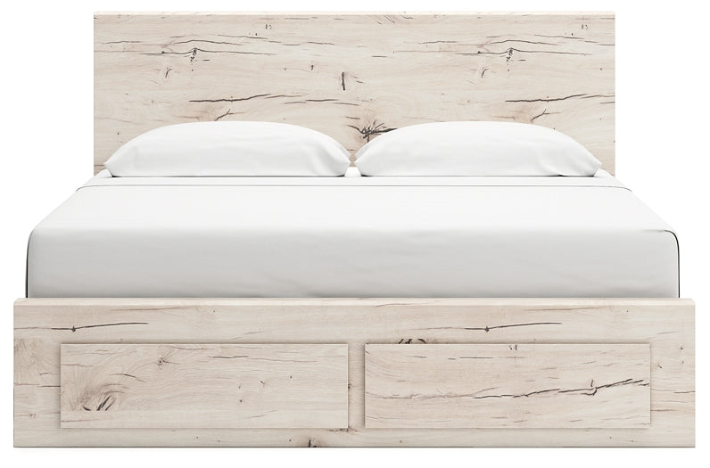 Cama con almacenamiento y paneles Lawroy