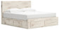 Cama con almacenamiento y paneles Lawroy