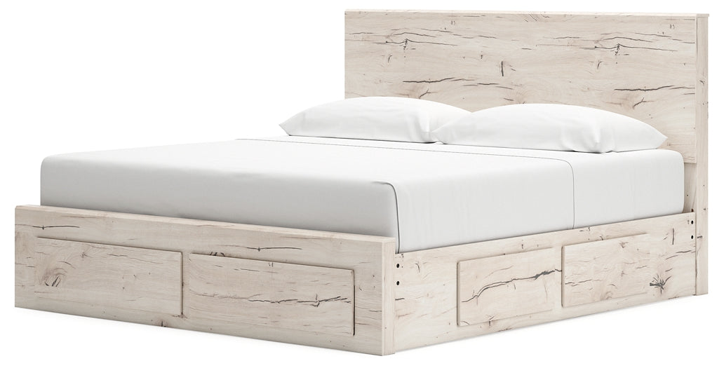 Cama con almacenamiento y paneles Lawroy