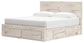 Cama con almacenamiento y paneles Lawroy