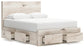Cama con almacenamiento y paneles Lawroy