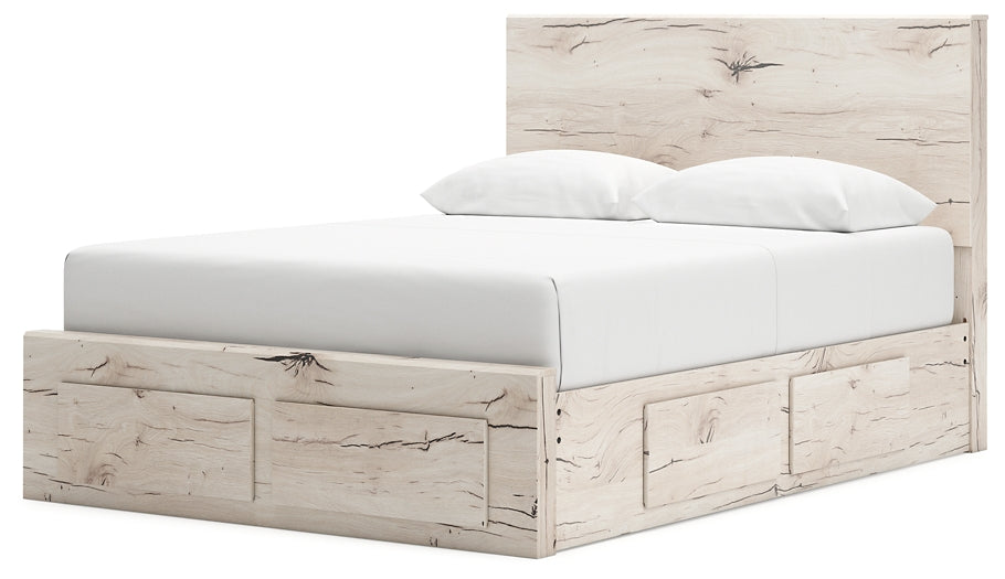Cama con almacenamiento y paneles Lawroy