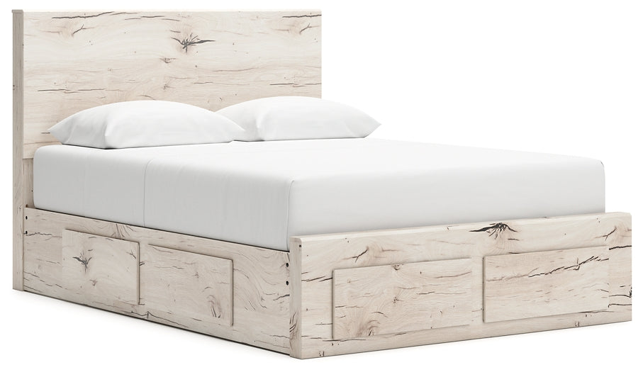 Cama con almacenamiento y paneles Lawroy