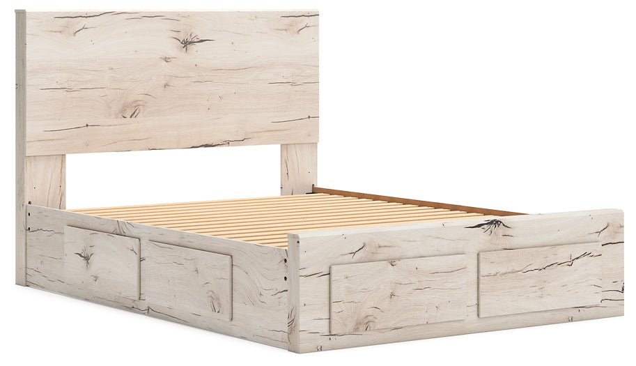 Cama con almacenamiento y paneles Lawroy