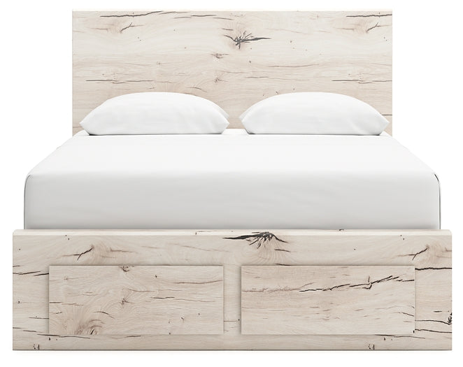 Cama con almacenamiento y paneles Lawroy