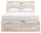 Cama con almacenamiento y paneles Lawroy
