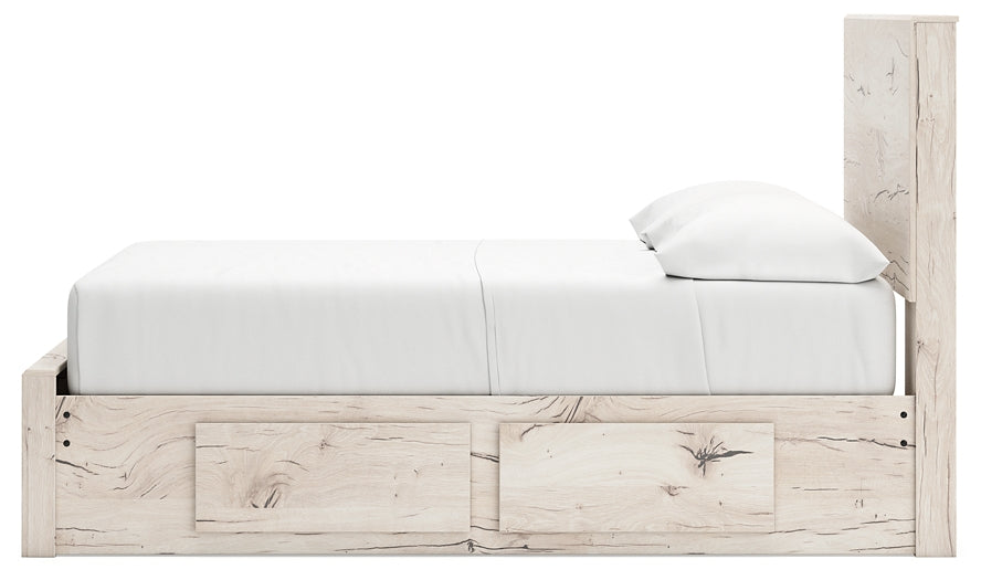 Cama con almacenamiento y paneles Lawroy