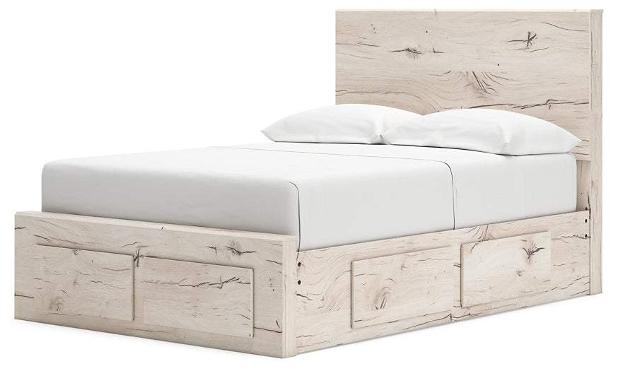 Cama con almacenamiento y paneles Lawroy