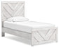 Cama con paneles Cayboni y tocador con espejo