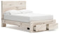 Cama con almacenamiento y tocador con espejo Lawroy