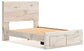 Cama con almacenamiento y tocador con espejo Lawroy