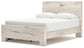 Cama con paneles Lawroy y tocador con espejo