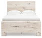Cama con paneles Lawroy y tocador con espejo