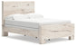 Cama con paneles Lawroy y tocador con espejo