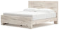 Cama con paneles Lawroy y tocador con espejo