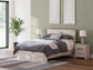 Cama con almacenamiento y tocador con espejo Lawroy