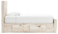Panel Bed With Mirrored Dresser