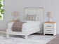 Cama con paneles Linnocreek y tocador con espejo
