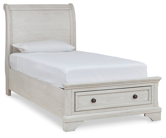 Cama tipo trineo Robbinsdale con almacenamiento