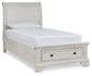 Cama tipo trineo Robbinsdale con almacenamiento
