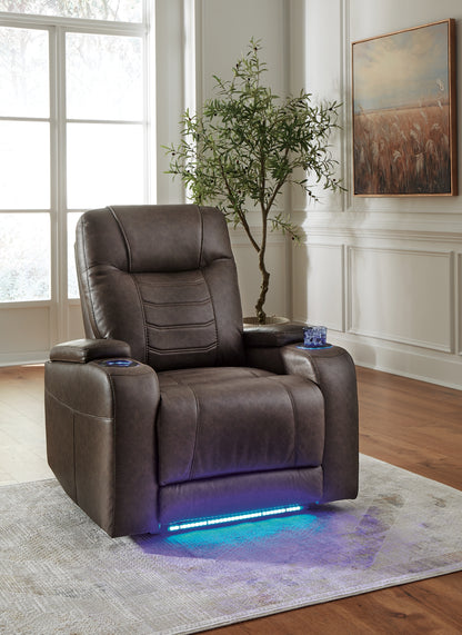 Sillón reclinable eléctrico Schooner Rocks con reposacabezas ajustable