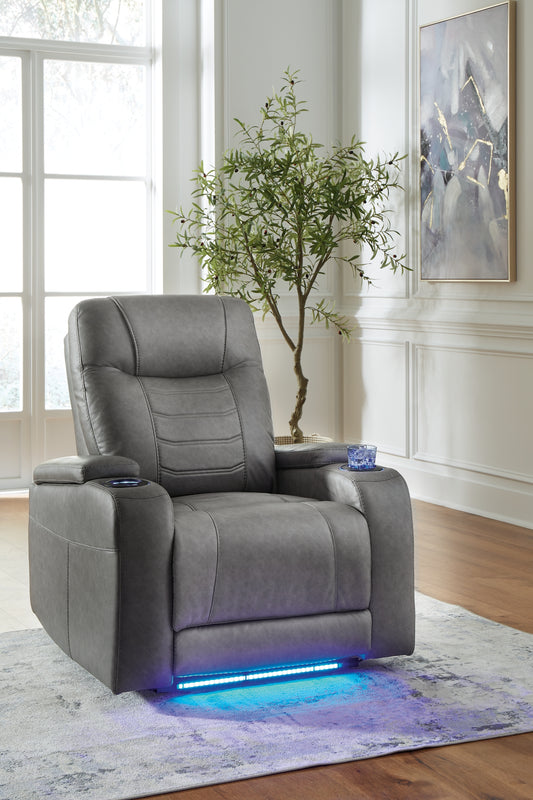 Sillón reclinable eléctrico Schooner Rocks con reposacabezas ajustable