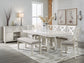 Mesa de comedor Robbinsdale, 6 sillas y banco con espacio de almacenamiento