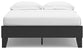 Cama de plataforma Socalle con cómoda y mesita de noche