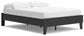 Cama de plataforma Socalle con cómoda y mesita de noche