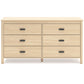 Cabinella  Panel Headboard With Dresser And Nightstand
