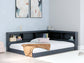 Cama con almacenaje y librería Simmenfort