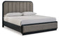 Cama tapizada con paneles y tocador con espejo Rowanbeck California