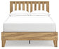 Cama Bermacy con plataforma, tocador y mesita de noche