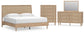 Cama con paneles Cielden, cómoda y cómoda con espejo
