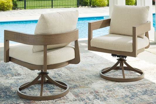 Silla giratoria Serene Bay con cojín (2 unidades)