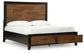 Cama con almacenamiento y paneles Kraeburn