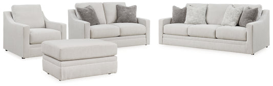 Sofá, loveseat, silla y otomana Maitelynn