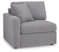 Seccional Modmax de 4 piezas con chaise longue y consola de almacenamiento
