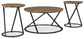 Juego de mesa auxiliar Cassbryn (3 piezas)