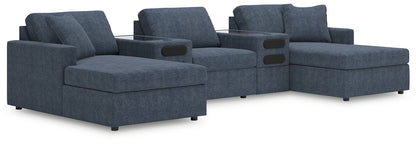 Chaise doble Modmax de 5 piezas con consolas de audio