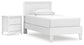 Hallityn  Panel Platform Bed With Nightstand