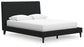 Cama tapizada Cadmori con cómoda y espejo