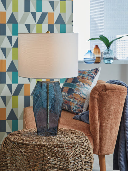 Lámpara de mesa de cristal de sebo (1 unidad)